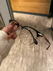 GAVRIELLE Series Court Style Luxurious Elegant Blue Light Blocking Glasses for Women Men Safety Protection Computer Gaming Stylish Square Frames Reduce Eye Fatigue eyeglass frame