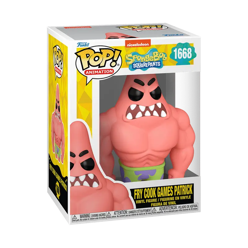 Funko Pop! SpongeBob SquarePants - Fry Cook Games Patrick #1668 Collectible Pop Vinyl Figure