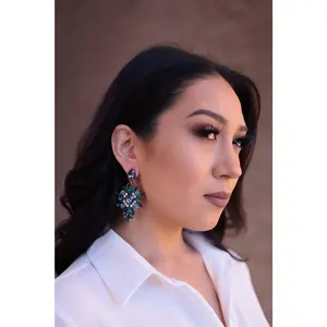 Blue / Navy - Statement Earrings