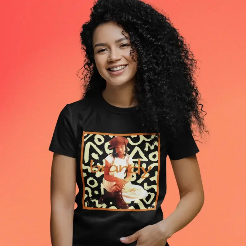Brandy 1994 First Album Tee | Legendary Singer Brandy Norwood UNISEX Shirt | 90s Retro R&B Singer Brandy Album Cover Tshirt Cotton Top
