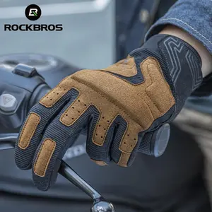 ROCKBROS Motorcycle Gloves Screen Touch Cycling Gloves MTB Road Bike Shockproof Gloves Full Finger Bicycle Gloves
