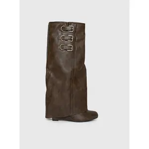 Ritz Knee High Boots Brown