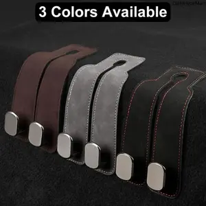 Car Seat Back Storage Hook, Double Hanger for Handbag Purse & Coat Organization