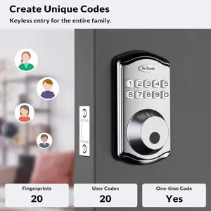 Smart Keypad Door Lock-Fingerprint Entry Door Lock Deadbolt