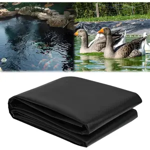 10 x 13 FT Pond Liner, 3 MM LLDPE Pond Liners for Fish Koi, Large Pool Padding Easy Cutting for Planter Fountain Waterfall, Black