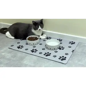 Diatom Mud Pet Feeding Mat - Splash-Proof and Absorbent