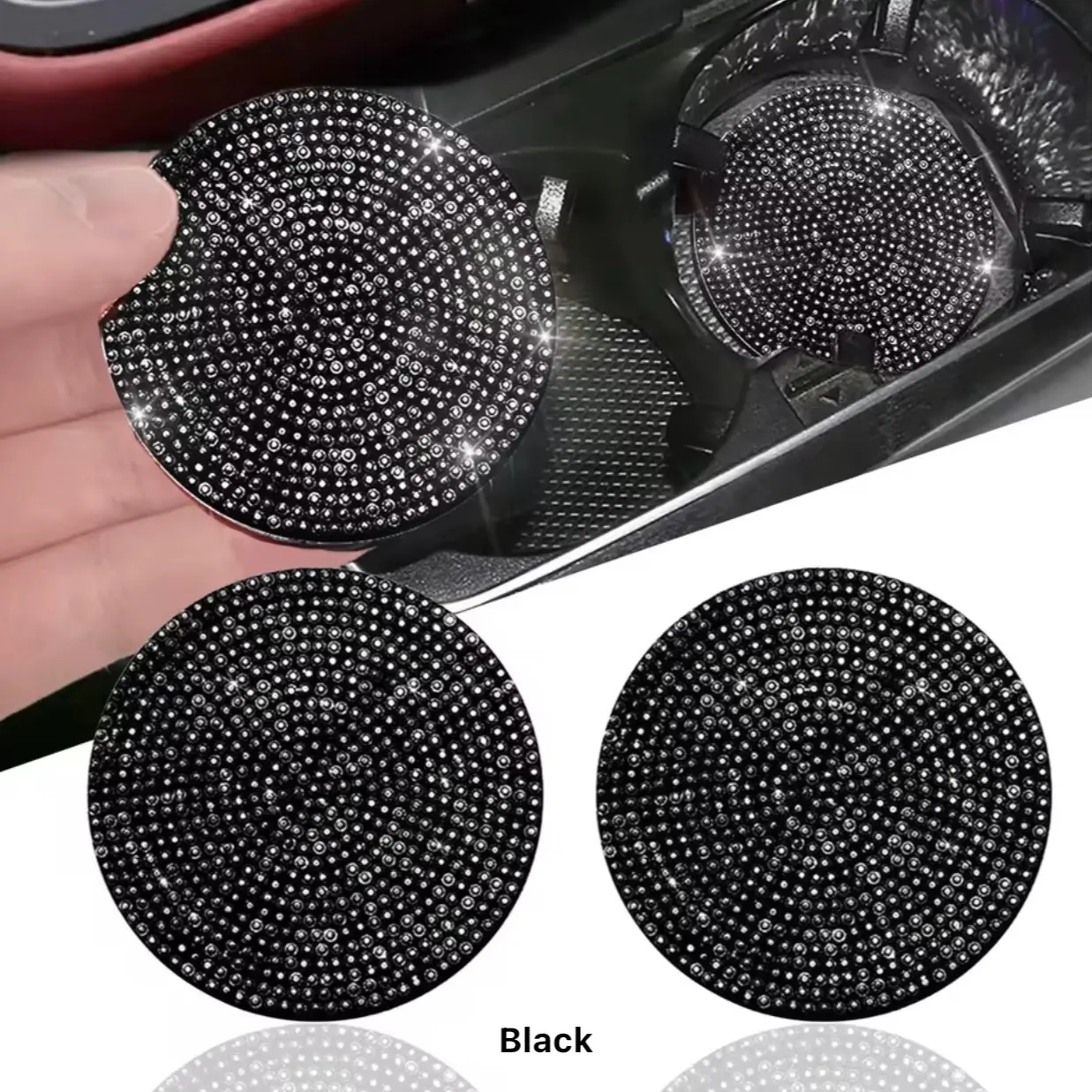 Bling car accessories silicone cup holders