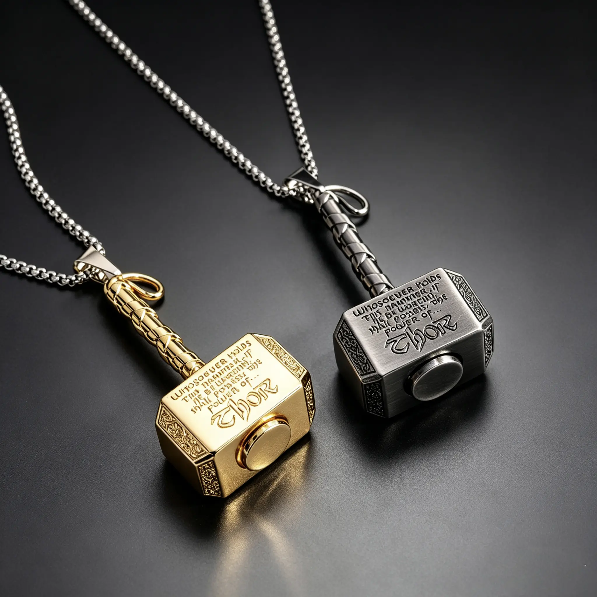 Rotating Spinner Necklace for Men | Viking Spinner Pendant Necklace | Father's Day & Birthday Gift