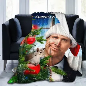 National Lampoon's Christmas Vacation Blanket - Soft Flannel Throw with Clark & Family - All-Season Cozy Movie Decor for Home, Travel, Camping - Holiday Gift for Fans of the Classic Comedy Film Suitable as a gift sizes 60*80,30*40(baby ),40*50(kids),50*60