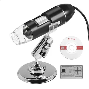3 in 1 USB Digital Microscope, Endoscopic Camera, Adjustable Magnification with PC Bracket, 1600X US