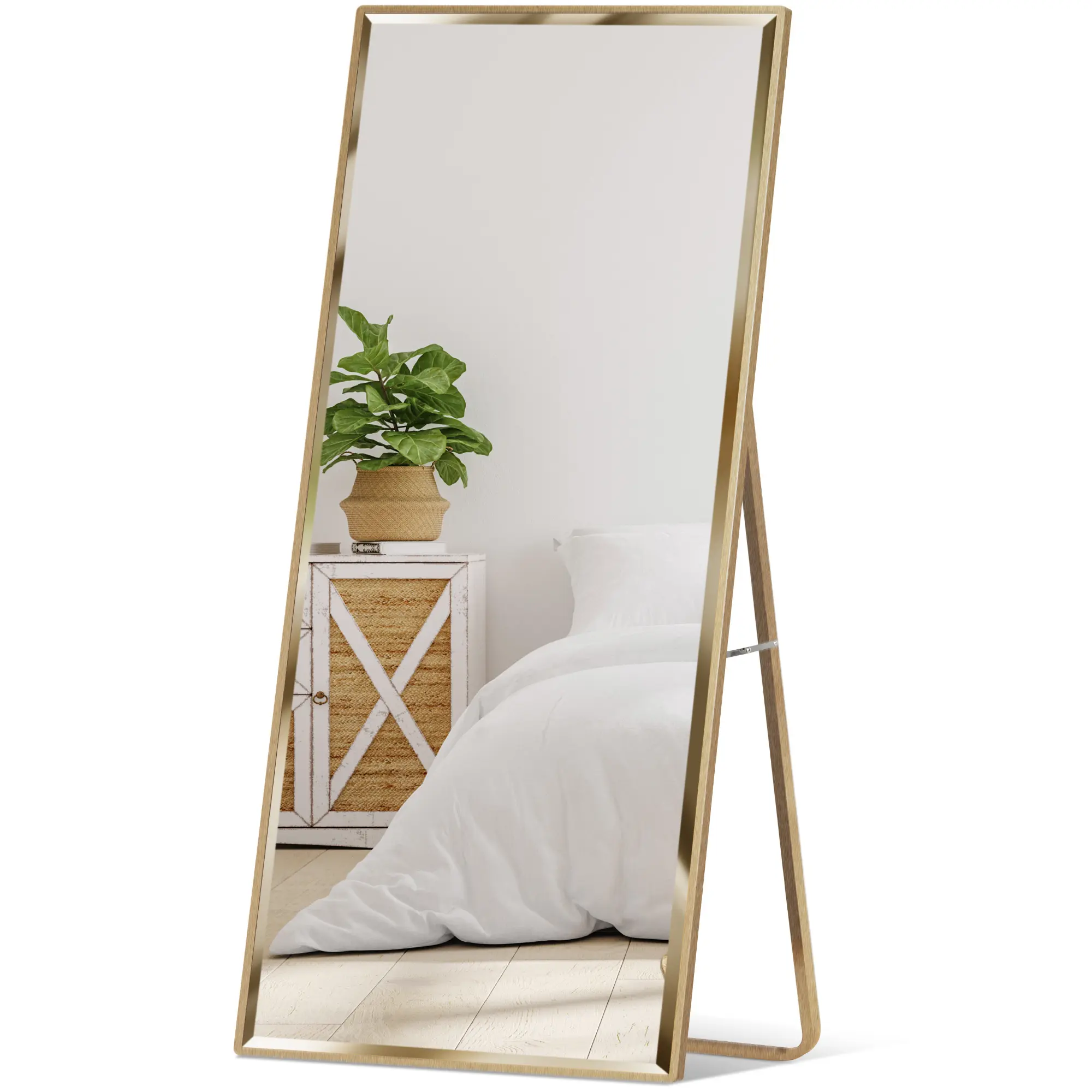 Best Choice Products 65x22in Full Length Mirror, Rectangular Beveled Wall Hanging & Leaning Floor Mirror Best Choice Products 65x22in Full Length Mirror, Rectangular Beveled Wall Hanging & Leaning Floor Mirror