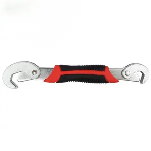 All - Purpose Adjustable Wrench: Precision Tooth Design, Strong Press Plate, Sanded for Superior Grip & Durability