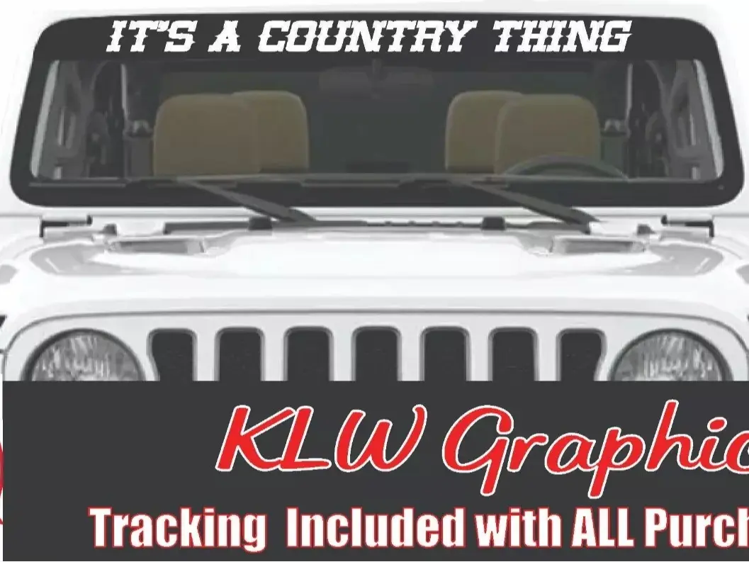 It's A Country Thing Banner Vinyl Decal Sticker Turbo Diesel Tractor Farm Mud South Car Boy