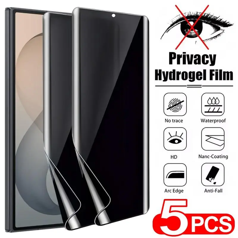 Anti-Spy Screen Protector Privacy Hydrogel Films for Samsung Galaxy Z Fold 8 7 Fold8 Ultra Anti-scratch Flexible Anti-peep Film