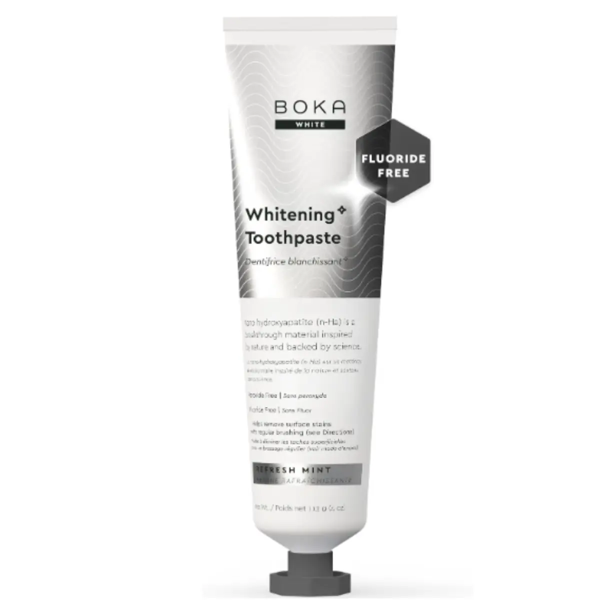 Boka Toothpaste - Fluoride Free Toothpaste, Nano Hydroxyapatite Toothpaste | Appropriate for Sensitive Teeth - Adult Oral Care - Whitening - 4 Oz, 1PK