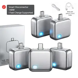 140W Physical-Disconnect Battery Guard, Auto & Self-Eject Charger with Smart Auto-Stop Charging, Anti-Overcharge Accessory for Mobile Phones, Laptops & Tablets (Safe Overnight Charging), Accessories