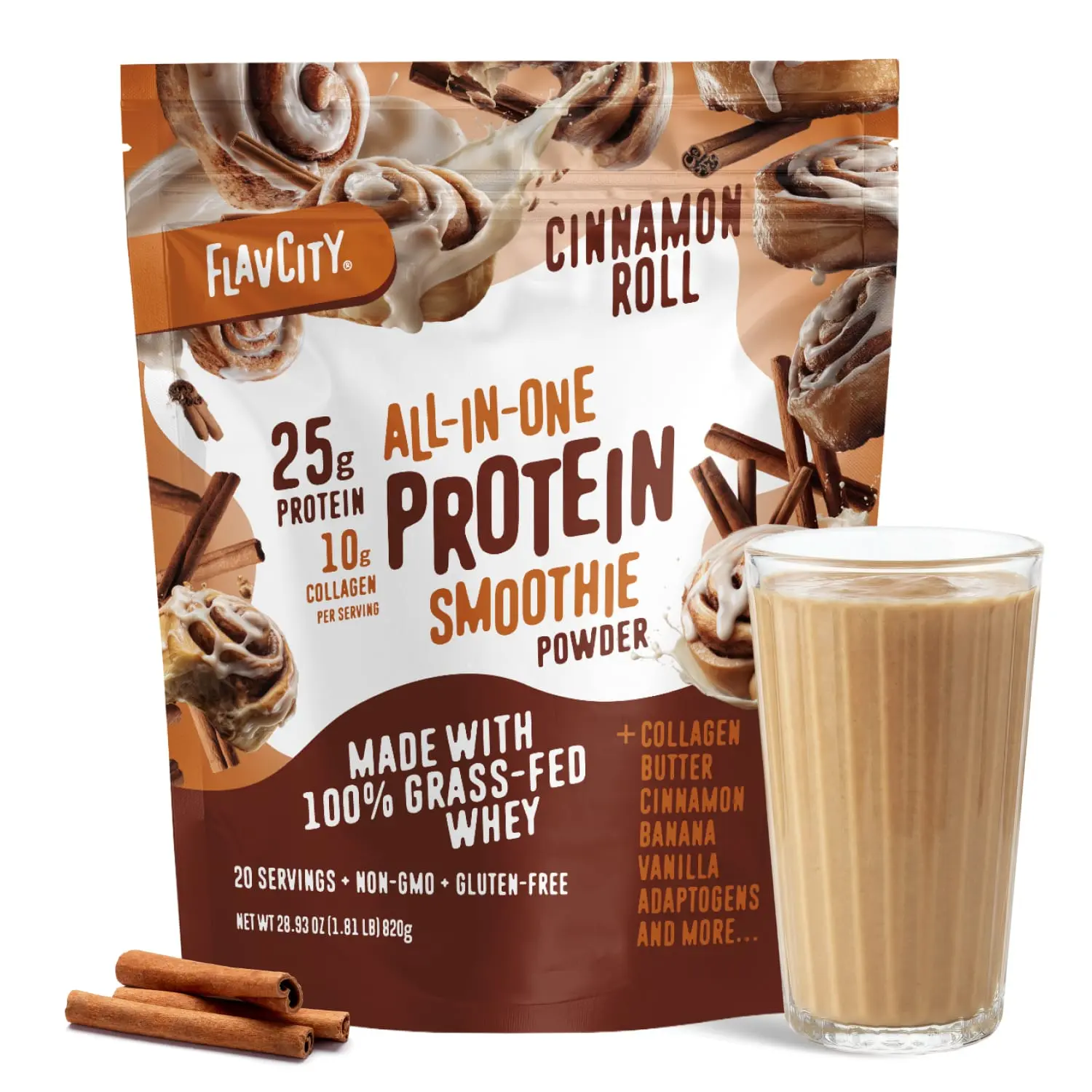 Cinnamon Roll Protein Smoothie