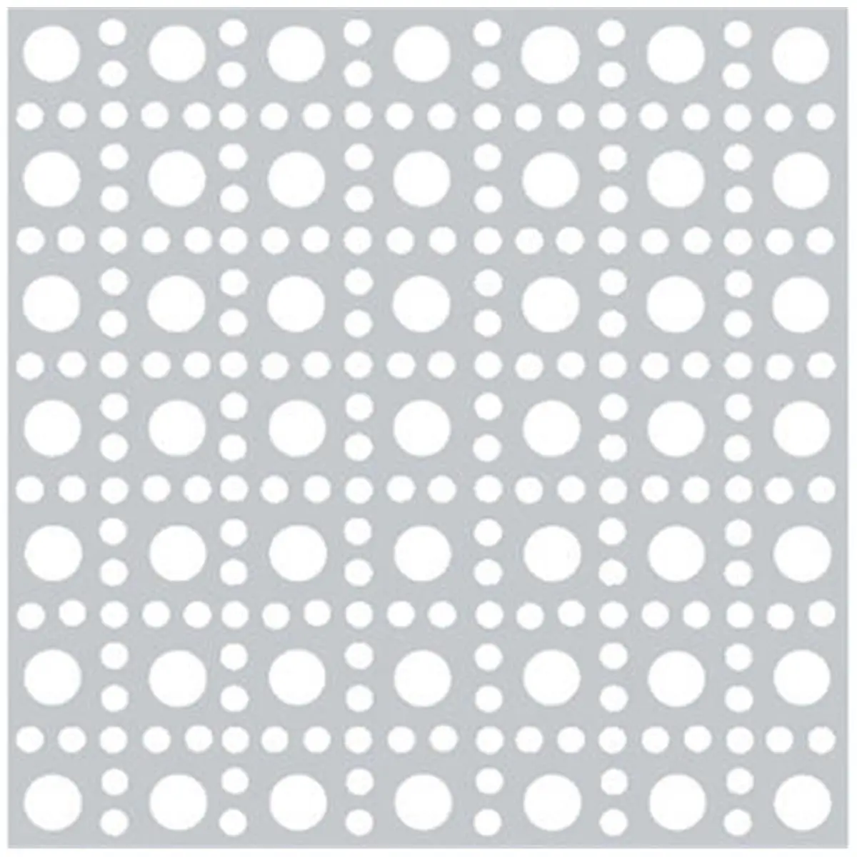 Boltmaster 11258 Square Decorative Perforated Aluminum Metal Sheet, 36x36 in, Silver, for Sailing Water Sports Equipment, 36 X 36 In, 1.61 Lbs