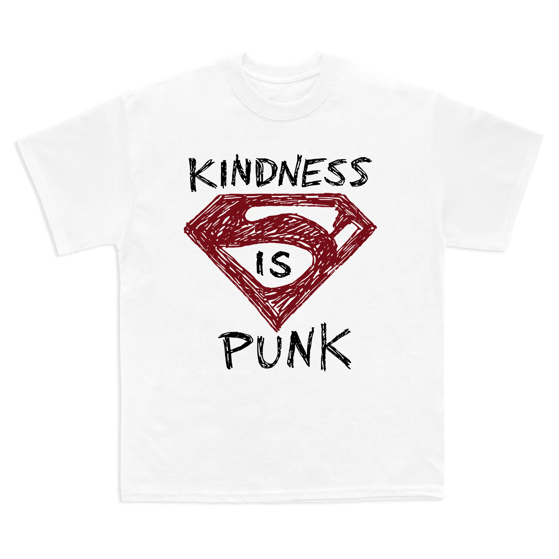Kindness Is Punk Superhero T-shirt, Superhero Movie Vintage Unisex T-Shirt New Movie Sweatshirt Cotton Menswear Womenswear Sizes S-3XL