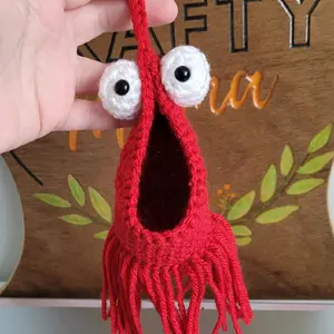 Crochet Yip Yip Mini Hanging Basket by Crafty Mama, Decorative, Decor