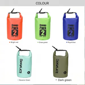 Idrybag New Color 2L Waterproof Dry Bag, Ipx6 Water-Resistant PVC Material, Ideal for Outdoor Travel Kayaking Boating Beach Use, Boating Accessories, Dry Bags Waterproof