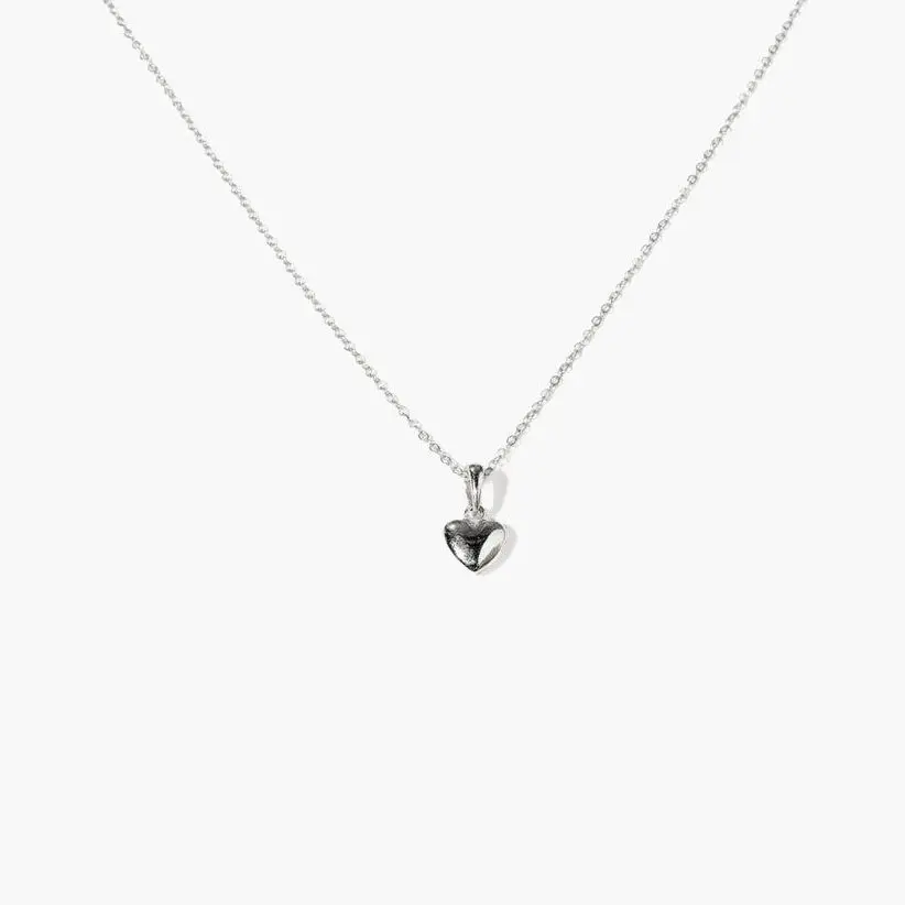 en route Silver Audrey Heart Necklace, Petite Polished Heart Pendant, Perfect for Everyday Styling & Stackable Looks en route Silver Audrey Heart Necklace, Petite Polished Heart Pendant, Perfect for Everyday Styling & Stackable Looks