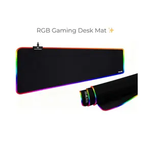 RGB Extended Gaming Mouse Pad – Large LED Desk Mat, 12 Light Modes, Non-Slip Rubber Base (31.5" x 11.8")