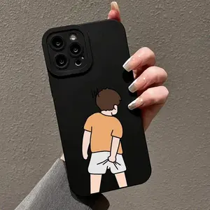 Funny Character Pattern Phone Case, 1 Count Decorative Phone Protector Cover,phone Case Suitable for Iphone 11/12/13/14/15/16/17 Pro Promax Plus Air and Samsung S22/S23/S24/S25 Plus Ultra Fe