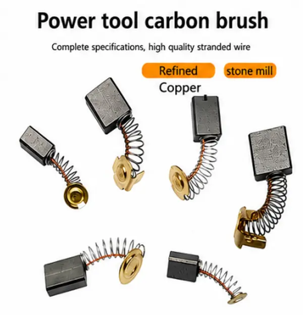 50-Pack Essential Carbon Brushes Accessories Boxed Set - Replacement Brushes for #5,#6,#15,#21,#43,#50,#51,#103,#125,#5016,#6-100,#9523,#DW100 Power Tools for Efficient Operation