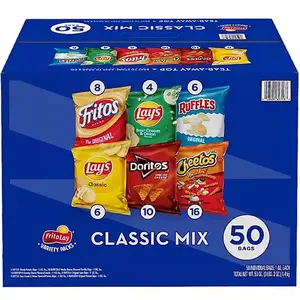 Frito_Lay Classic Mix Variety Pack of Doritos, Cheetos, Fritos, Ruffles, and Lay's classic flavors 50 pack crunchy snack