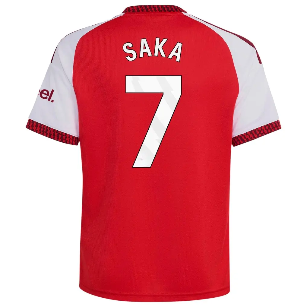 Unisex Soccer Shirt Bukayo 7 2026/27 Home Replica Jersey - Red Premier