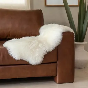 Long Hair Genuine Sheepskin Rug - 3' x 2'