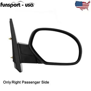 【Springtok】YITAMOTOR Right/Left Passenger Side Mirror Compatible with 08-14 Silverado Sierra 2500 3500, 07-13 Silverado Sierra 1500, Manual Folding Black