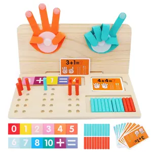 Educational math teaching aids: number counting blocks, finger counting Montessori toy, children’s gift, boys’ and girls’ gift, birthday gift, creative hobby interest item, learning supplies, Mother’s Day gift