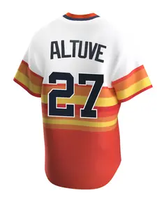 Men's Rainbow Vintage Embroidered Baseball Jersey, Stylish Jersey, Sporty V Neck Short Sleeve Loose Fit Training Tee for All Seasons Sports Top