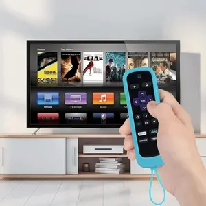 Silicone Luminous Remote Control Cover, 1 Count Reusable Remote Control Case with Lanyard, Decorative Dustproof Cover for Home Living Room Bedroom Dormitory, Durable Cover