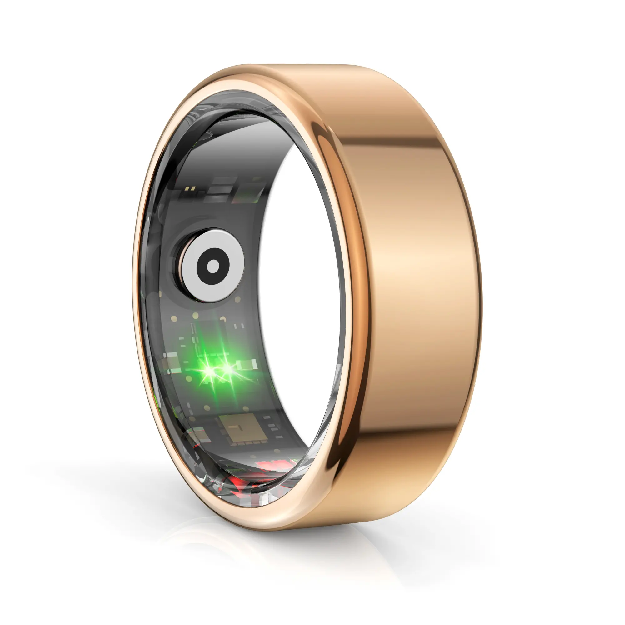 Smart Ring Fitness Tracker with Heart Rate Sleep Monitor, 5ATM Waterproof Health Tracker Ring for Women Men, Blood Oxygen HRV Temperature Tracking, 2.9g Ultra Light