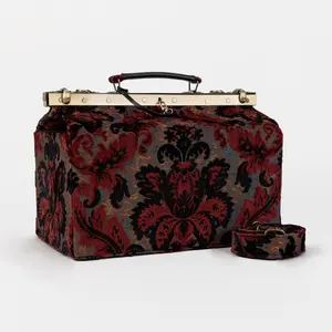 Burnout Velvet Revival Sephia Genevieve Carpet Gladstone Bag
