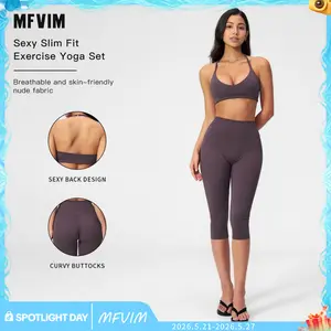 MFVIM Fashion Casual Tight Yoga Wear — European/American Style, Quick-Dry Summer Versatile Training & Fitness Set