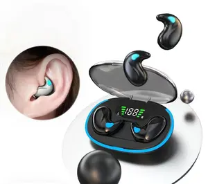 Waterproof Earbuds with Digital Display In-Ear Sleep Sports Gaming & Running Headphones Perfect Halloween Christmas Gift for Family Friends Bluetooth Waterproof Earbuds with LED Display sound peats - Audio