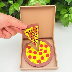 Pizza Box for Mini Pixel Pizza Stress Toys,3D Printed Mini Pizza Puzzle Box