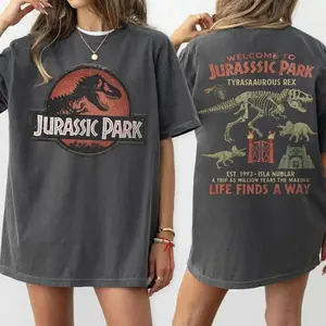 Vintage Jurassic Park Shirt, 90s Dino T-Shirt, Jurassic World Logo Tee, Comfort Colors Graphic Shirt, Disneyland Adventure, Retro Movie Tee H1R IXU