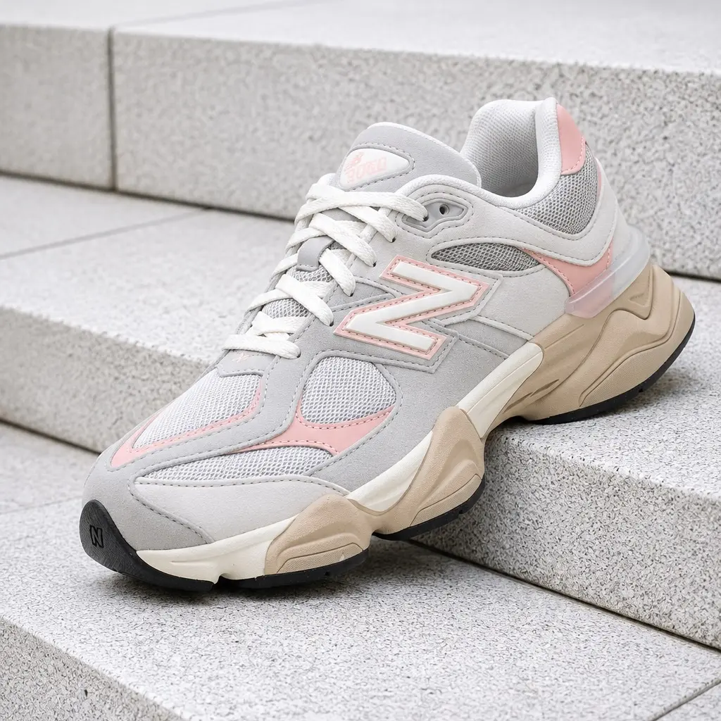 New Balance 9060 Grey Pink GS & Women's Fashion Sneaker New