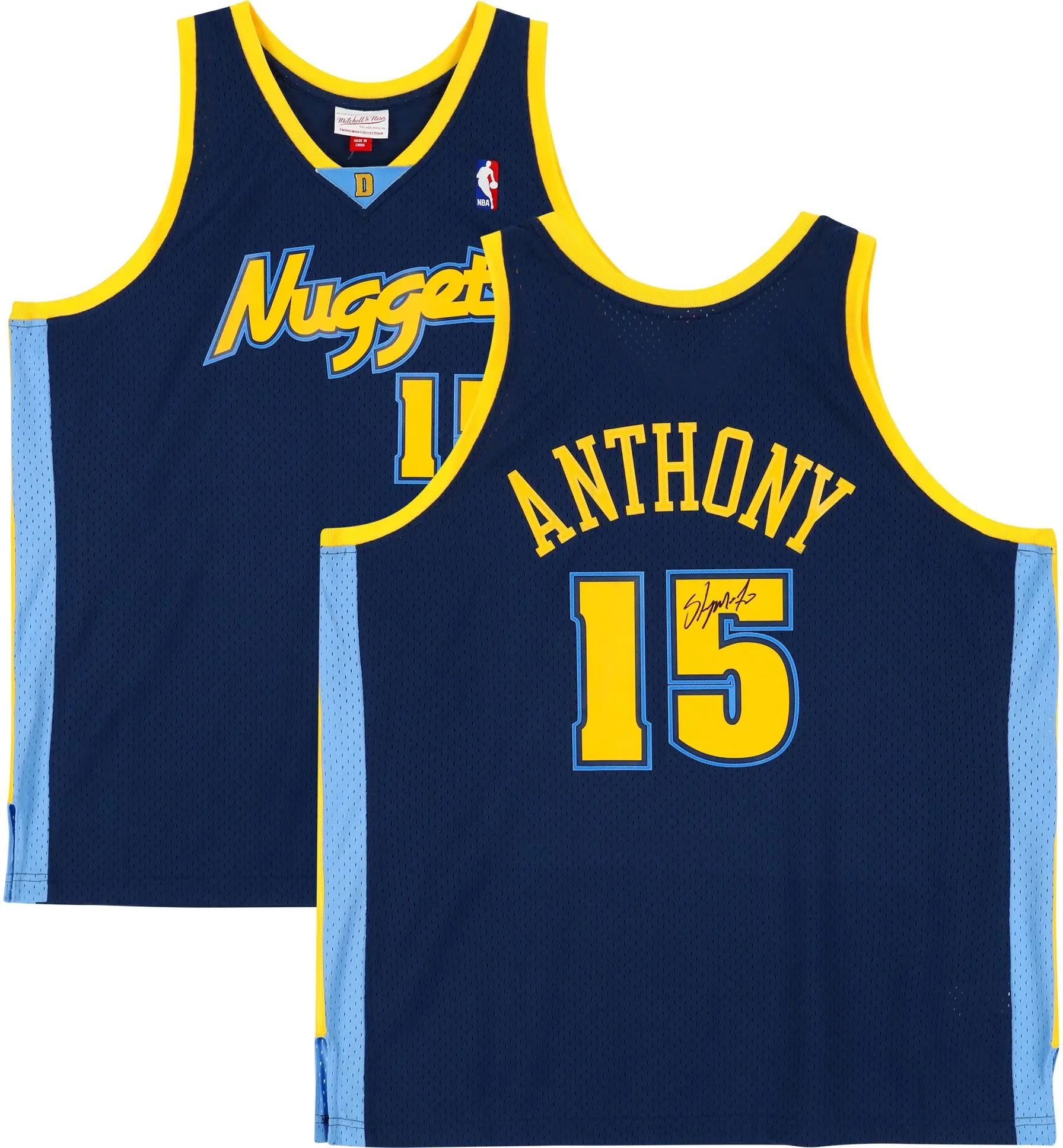 Carmelo Anthony Denver Nuggets Autographed Navy Blue Mitchell & Ness 2006-2007 Swingman Jersey - Fanatics Authentic Certified
