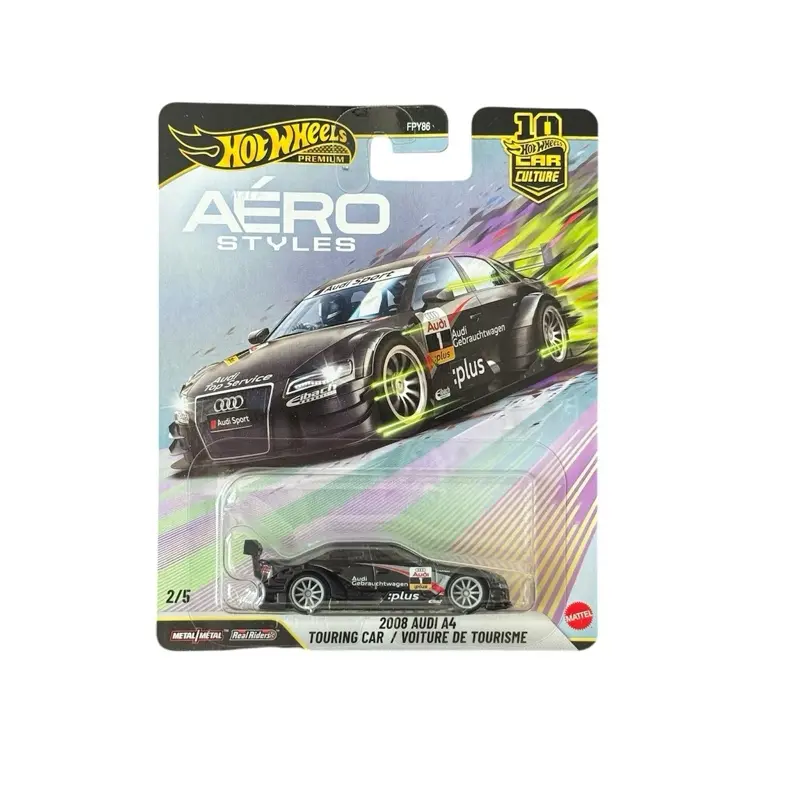 Hot Wheels Premium 2008 Audi A4 Touring Car, Aero Styles, 1:64 Scale Diecast Toy Car, Collectible Display Item