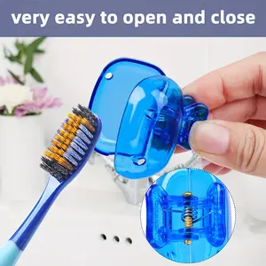 Portable Toothbrush Holder Set, Toothbrush Storage, Dustproof Toothbrush Holders, Durable Lightweight Design, Perfect for Travel & Daily Use, Ideal Christmas Halloween Thanksgiving Gift