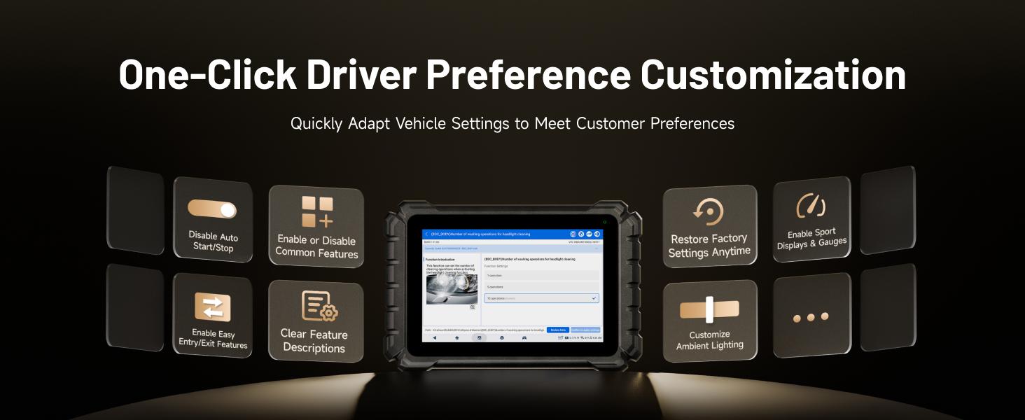 TOPDON ONE 10.1" Bidirectional Car Diagnostic Tool OBD2 Scanner J2534 Pass-Thru, ECU Coding & 50+ Services, Full System Scan TopFix AI, OE Topology Mapping