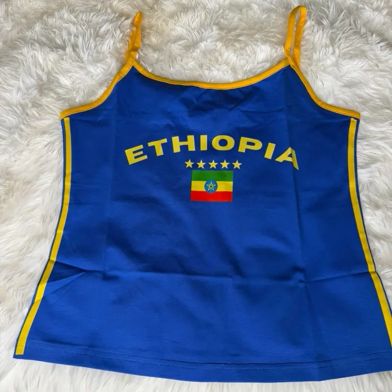 Women's Ethiopia Tank Top, Casual Everyday Women's Camisole Top for Summer Wear