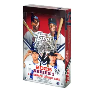 2026 Topps Series 1 Baseball - Hobby Box(1 Auto OR 1 Relic Card) - 75th Anniversary of Topps Baseball