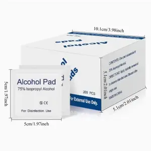 Alcohol Swabs for Skin 75%, Wound Disinfection, Convenient Carry Outdoor Sports First Aid Supplies, Essential Disaster Kit Item